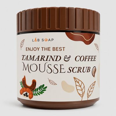 LAB SOAP Tamarind & Coffee Mousse Body Scrub 250g | Creamy Body Polish with Tamarind & Coffee Extracts