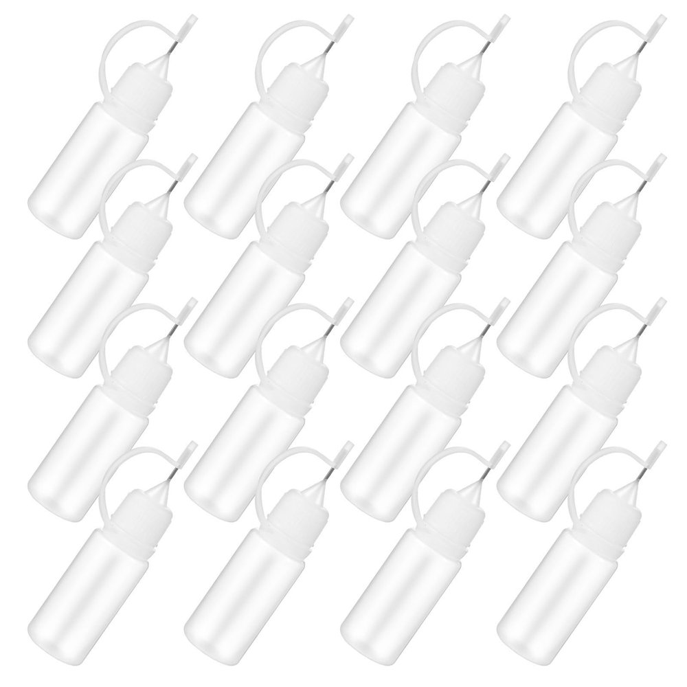 25pcs 10ml Plastic Needle Tip Glue Bottles with Precision Tip Applicator, Leakproof Control, Travel-friendly Size Squeeze Bottles for Arts, Crafts, and DIY Projects