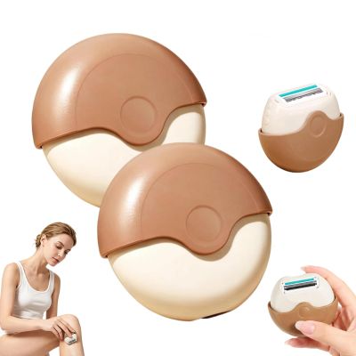 Portable 3-Layer Hair Shaver with Rotating Cover for Legs2PCS