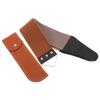 Kisangel Shaving Razor Strop, Double Sided PU Leather Sharpening Strap for Barber Straight Razor, Manual Barber Tools Sharpening Belt with Pouch view 1