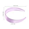 Operitacx 6pcs Women Satin Headbands - Non-Slip Wide Hair Hoops - 5.7x4.5in Solid Color Sleek Hairband For Face Washing, Cosplay Parties, Weddings view 2
