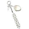 AWUZNE Lip Balm Keychain Holder with Mirror, Portable Mesh Storage Bag Organizer for Lip Gloss & Lipstick (round buckleA) view 1