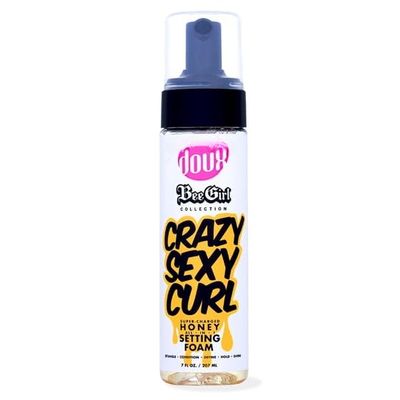 The-Dou!x Bee Girl Crazy-Sexy-C'url Honey Setting Foam 7 oz, Curly Hair Types, Pump Bottle, Unisex (Pack of 1)
