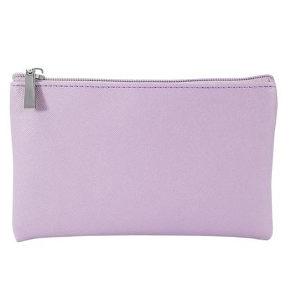 Vistnale Cosmetic Bags for Women, Small Makeup Bag 7x4 Purple PU Leather Waterproof Makeup Pouch with Zipper Wide-Opening Portable & Versatile Travel Bag for Traveling Women and Girls