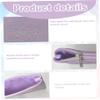 Vistnale Cosmetic Bags for Women, Small Makeup Bag 7x4 Purple PU Leather Waterproof Makeup Pouch with Zipper Wide-Opening Portable & Versatile Travel Bag for Traveling Women and Girls view 4