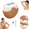 Portable 3-Layer Hair Shaver with Rotating Cover, Razor for Women, Compact Travel Rotary Razor with Smooth Moisture Strip, Triple Blade Precision Grooming Tool for Legs, Underarms & Face (2P) view 1