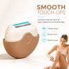 Portable 3-Layer Hair Shaver with Rotating Cover, Razor for Women, Compact Travel Rotary Razor with Smooth Moisture Strip, Triple Blade Precision Grooming Tool for Legs, Underarms & Face (2P) view 2