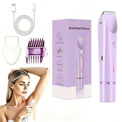 GlowTrim 2-in-1 Bikini & Body Trimmer, Waterproof Rechargeable for Women