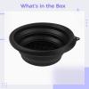 Face Ice Bath Bowl, Black Silicone Foldable Basin with Built-in Ice Tray, Ice-Compress Face Basin, 9.1 x 10.4 in / 23.2 x 26.4 cm, Cold Therapy Facial Bowl, for Pore Tightening, Washing Face view 3