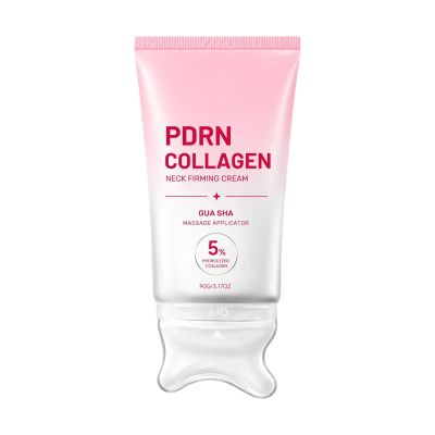 PDRN Collagen Gua Sha Neck Cream, Daily Routine for Sensitive Skin, Firming & Plumping Moisturizer for the Look of Fine Lines, Jawline, Neck & Decollete (1PC)