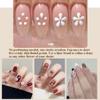 DIY Nail Art 5-Dots Dotting Tool, Flower Design 1.8mm Tip, Rhinestones Pickers Manicure Drawing Pen (purple) view 4