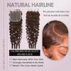 ALHER Color #4 Brown Burmese Curly Bundle with 4x4 Closure 18 20 22+18 Inch view 3