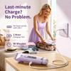 Bikini Trimmer for Women, Painless Electric Shaver & Razor for Sensitive Skin with Ceramic Blade, Cordless Pubic Hair Trimmer with LED Light for Bikini Area Legs Underarm, Purple view 3