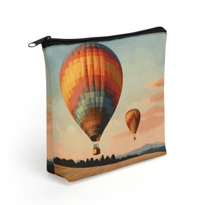 BTCOWZRV Hot Air Balloon Makeup Bag Cosmetic Bags Toiletry Bag