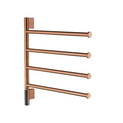 304 SS Electric Towel Warmer IPX4 Waterproof Wall(BRUSHED GOLD_58X48.5CM_AU)