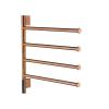 304 SS Electric Towel Warmer IPX4 Waterproof Wall(BRUSHED GOLD_58X48.5CM_AU) view 1