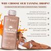 Tanning Drops to Drink for Face & Body - Natural Sunless Tanning Drops with Enhancing Your Natural Skin Tone, for All Skin Types - 1.69 Oz view 2