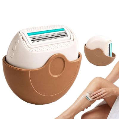 2PCS-Portable 3-Layer Hair Shaver with Rotating Cover, Razor for Women