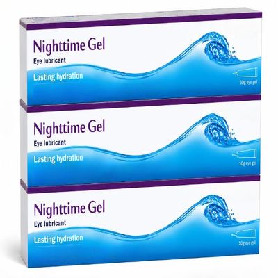 Night-time Gel, Long-Lasting Relief for Irritated, 10g For for Dry Eye (3 PACK)