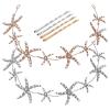 SECFOU Hair Hoops Not Easy to Fade Rhinestone Sea Animal Shaped 2pcs Women Headbands with 4 Hair Pins Alloy Material for Festival and Wedding view 1