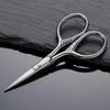 Lurrose 2pcs Beard Mustache Scissors for Men Professional Trimming Tool with Pointed Tip | Stainless Steel Shears for Barber Facial Hair Cutting (Silver) view 3