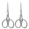 Toddmomy 2pcs Mustache & Beard Scissors Professional Men Facial Hair Grooming Shears - Stainless Steel Trimming Tool with Pointed Head for Women Eyebrow Eyelash view 4