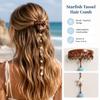 1PCS Beachy Mermaid Hair Accent,starfish and shell beaded hair clip view 3