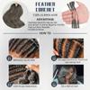 Salt and Pepper Body Wave Crochet Human Hair 12 Inch White Grey Feather Hair Extensions Miracle Knots 50 Strands Pre Separated Soft Lightweight Beginner Friendly Reusable Crochet Hair for Black Women view 4