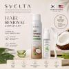 Coconut Hair Removal Mousse Kit with Aloe Vera Soothing Serum & Scraper view 2