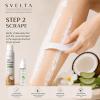 Coconut Hair Removal Mousse Kit with Aloe Vera Soothing Serum & Scraper view 3