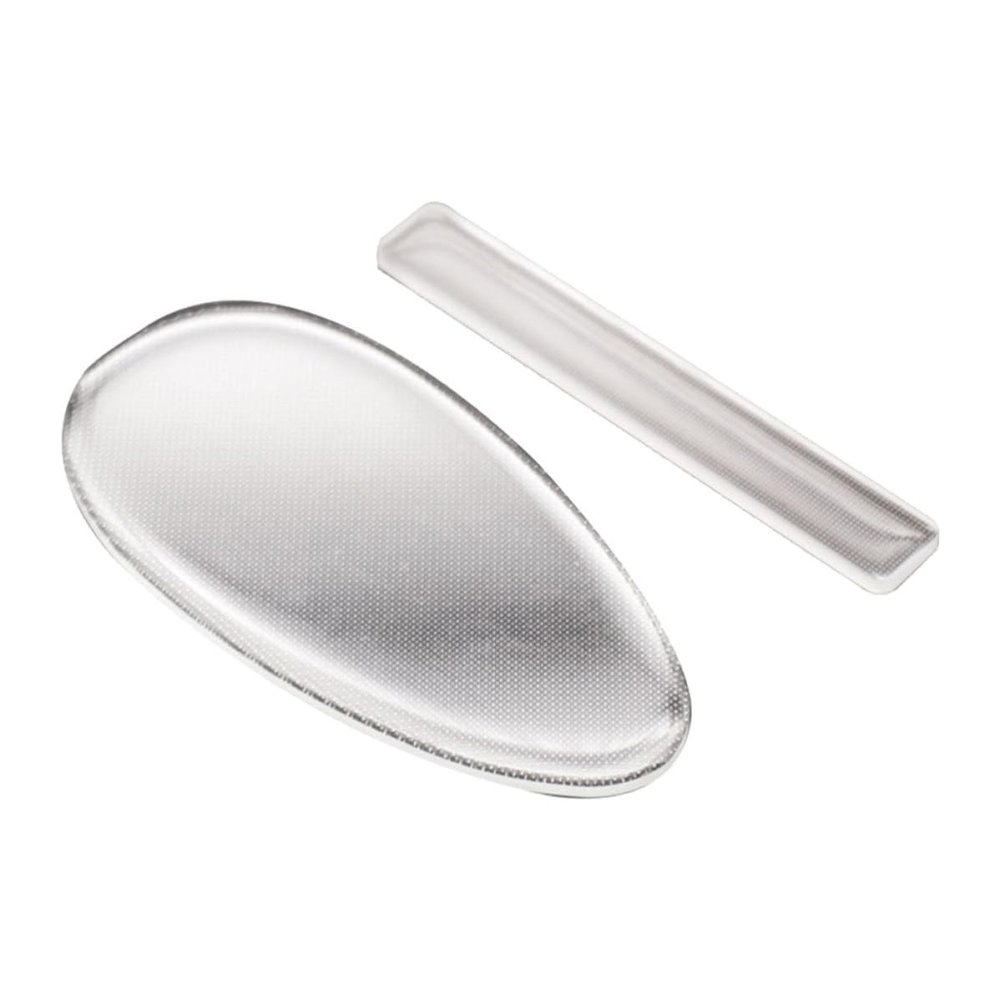Luxshiny 2pcs Glass Foot Callus Remover Tools for Feet Silver Pedicure Tools with Oval and Long Shape Designed to Remove Dead Skin