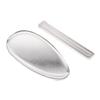 Luxshiny 2pcs Glass Foot Callus Remover Tools for Feet Silver Pedicure Tools with Oval and Long Shape Designed to Remove Dead Skin view 1