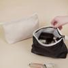 OFCRVA Japanese-style Makeup Bag Personalized Pleated PU Material Portable Wash Skin Care Storage view 2