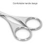 Glomora Nose Hair Scissors Stainless Steel, Rounded Tip Trimming Scissors for Eyebrows Beard Mustache (MJ-WB010) view 4