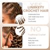 Human Crochet Hair for Black Women Pre Separated Deep Wave Invisible Miracle Knots Hair Feather Crochet Human Hair Extensions Deep Wave Bundles Human Crochet Hair (#4/27-60G, 24 Inch) view 4