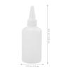 Mikikit 20 Pcs Translucent Plastic Dispensing Bottles 100ml for Pigment view 2