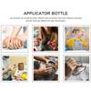 Mikikit 20 Pcs Translucent Plastic Dispensing Bottles 100ml for Pigment view 3