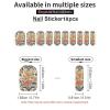 Waterproof Nail Stickers, 100 Pcs 10 Sheets, No LED Lamp Needed view 3