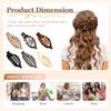 Flat Hair Clips for Women French Hair Claw Clips for Thick Thin Long Short Hair, Duck Billed Clips, No-Slip Grip Hair Styling Accessories for Women Girls Daily Use -MixA 3PCS view 2