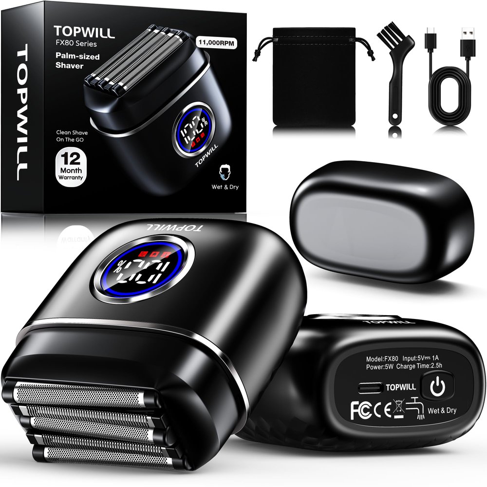 TOPWILL Electric Foil Razor for Men