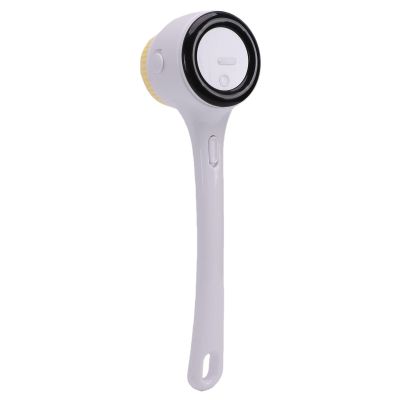 TOPINCN Electric Body Brush Rechargeable Bath Brush Cordless Body Scrubber Multifunctional Back Scrubber 3 Settings Deep Cleansing Massage with Detachable Long Handle for Head Shoulders