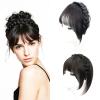 EREE HAIR 6" Human Hair Bangs Hairpiece with Headband for Women,Light Brown view 1