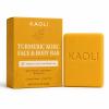 Kaoli Soap, Turmeric Cleansing Bar for Face and Body, Skincare Soap with Vitamin C, Shea Butter and Plant Oils, 100g view 1