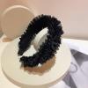 ONMYJFD Headband Pleated Netting Braid Wide Edge Bract Hair Clip Retro Decoration view 3