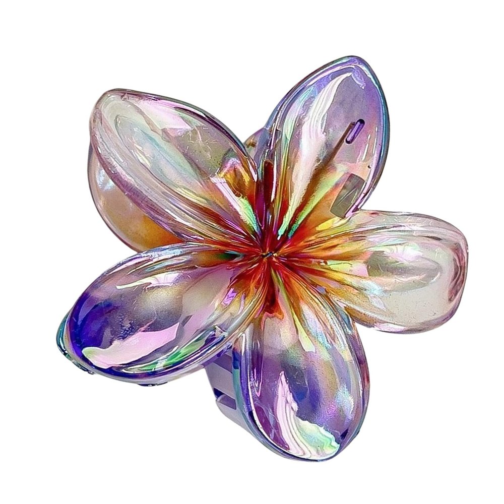 YPBEW Hair Clip for Princess Plumeria Large Catch Hair Barrettes Unique Adornment Hairpin Fashion Unique Ornamentation Flower Clip