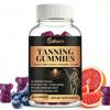 Safsum Glow Tanning Gummies for Women & Men, Tanning Gummies that Work Fast Without Sun, Beta Carotene Tanning Supplement, Natural Melanin Support Daily Tan Gummies, Self Tanning 60 Gummies Vegan view 1
