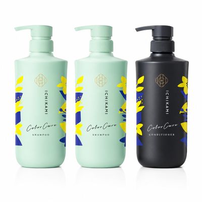 First Hair Kracie Ichikami Shampoo & Conditioner Set for Color Treated Hair | Includes 1 Extra Shampoo