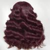 UNICE Black Cherry Body Wave Human Hair Wig, 13x4 Glueless Lace Front view 4