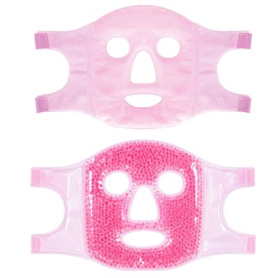 Cooling Face Eye Mask Ice Pack Reduce Facial Puff, Dark Circles, Hot Cold Compress Pack, Face SPA Gift for Woman Sleeping, Pressure, Headaches, Skincare, Post Laser Cosmetic Care, Reversible