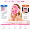 Cooling Face Eye Mask Ice Pack Reduce Facial Puff, Dark Circles, Hot Cold Compress Pack, Face SPA Gift for Woman Sleeping, Pressure, Headaches, Skincare, Post Laser Cosmetic Care, Reversible view 4